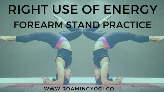 forearm stand practice