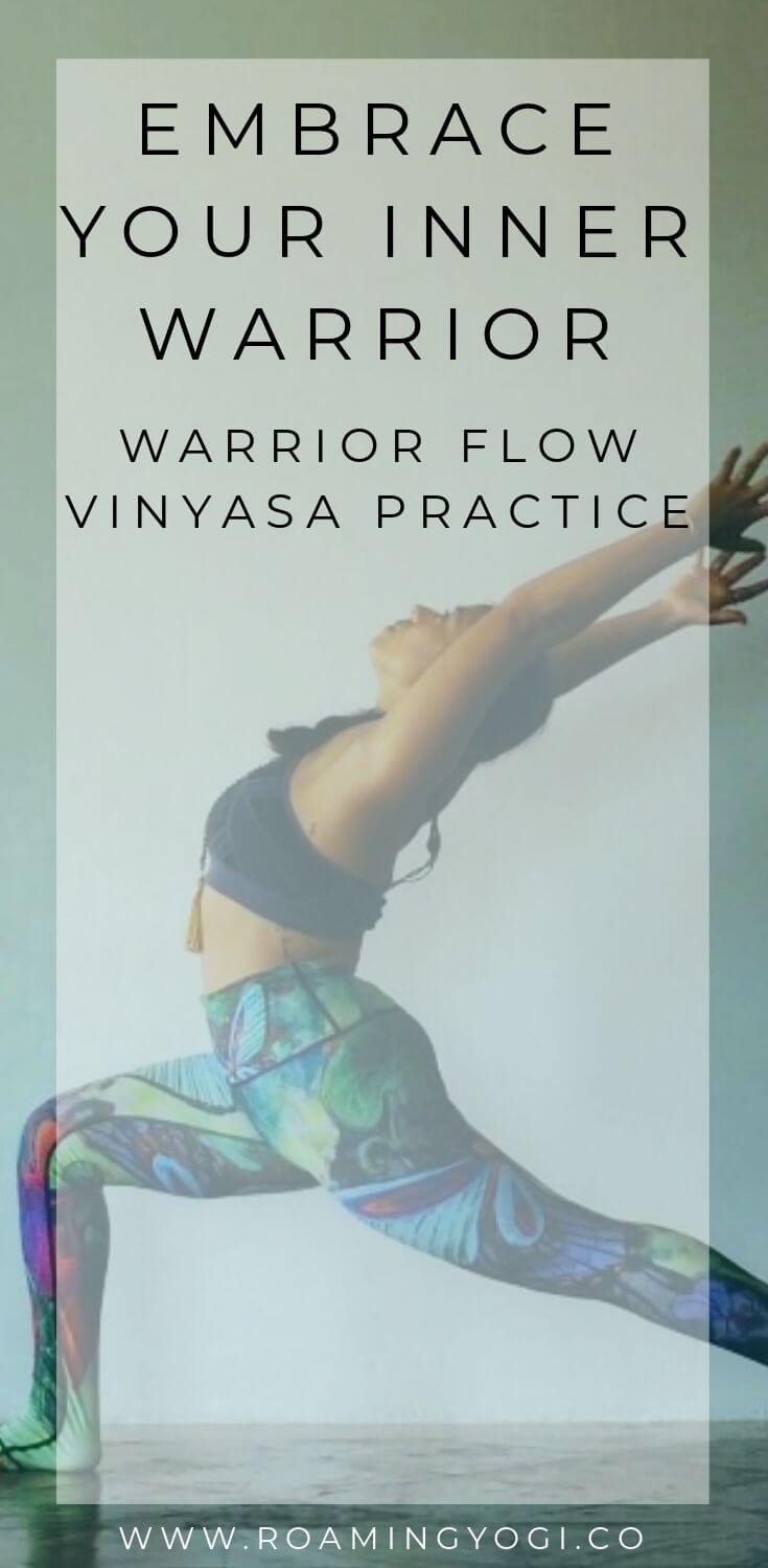 What are you a warrior for? Channel your inner warrior on the mat in this warrior flow, and awaken the warrior within! #yoga #warriorpose #innerwarrior #yogavideo #wellness #warriorflow #yogawarrior #freeyoga #vinyasa