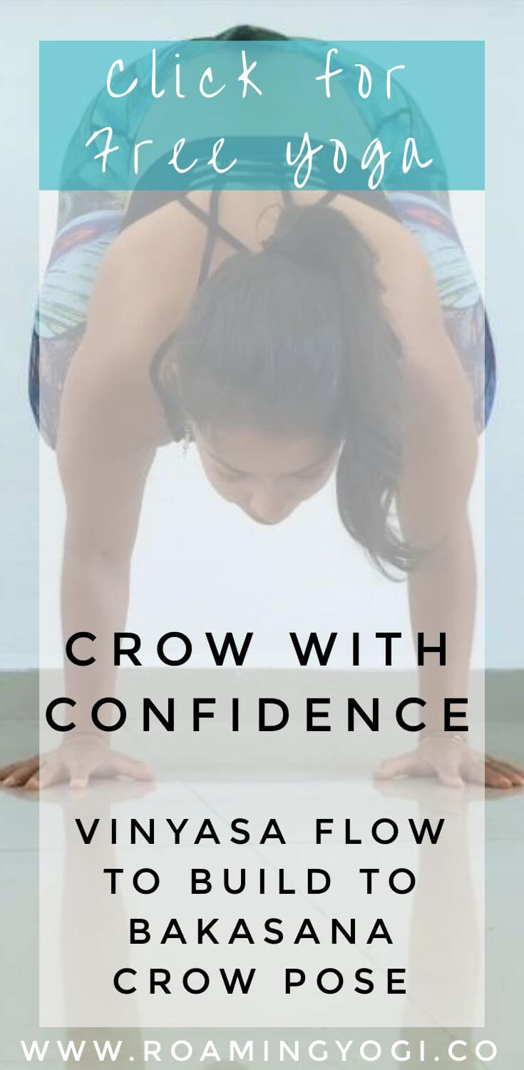Join me in this bakasana vinyasa practice to build to crow pose with confdence! #yoga #crowpose #bakasana #confidence #armbalance #yogaforstrength #yogaforbeginners #relaxation #yogavideo